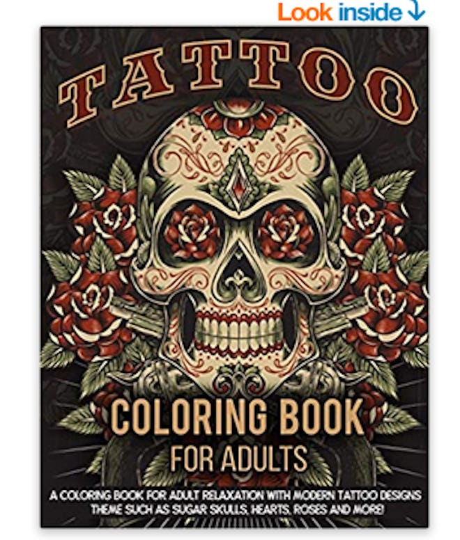 Tattoo Coloring Book For Adults