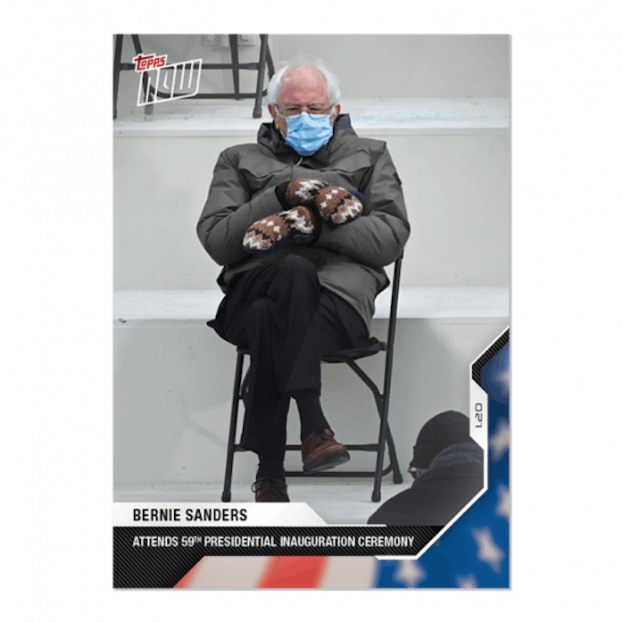 Bernie Sanders Topps Trading Card