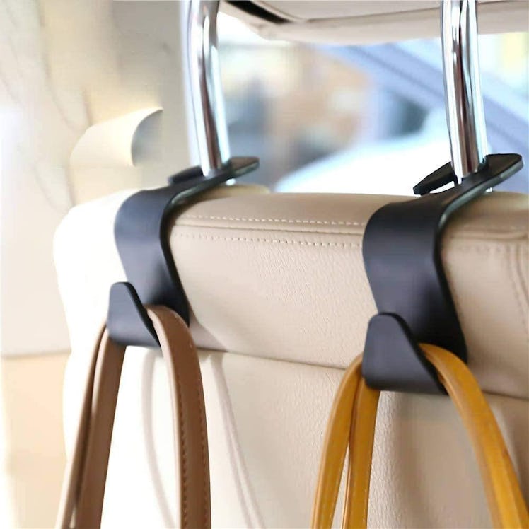 FJCTER Car Vehicle Headrest Hooks (4-Pack)
