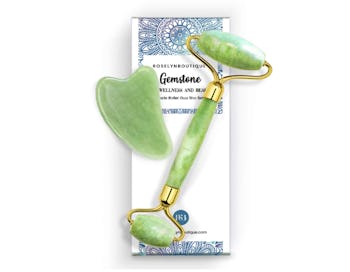 selynBoutique Jade Roller and Gua Sha Set