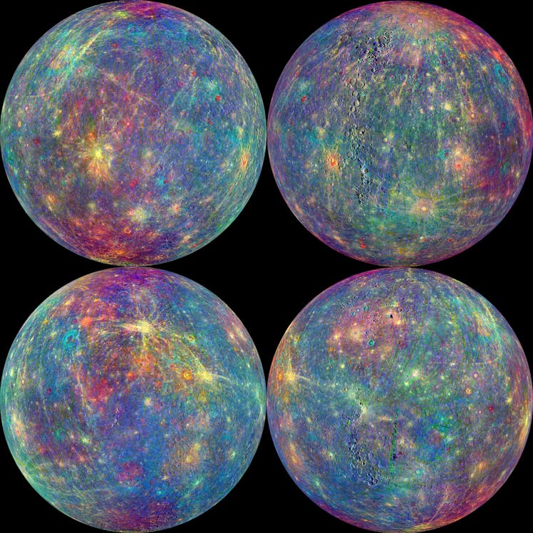 Mercury false color image