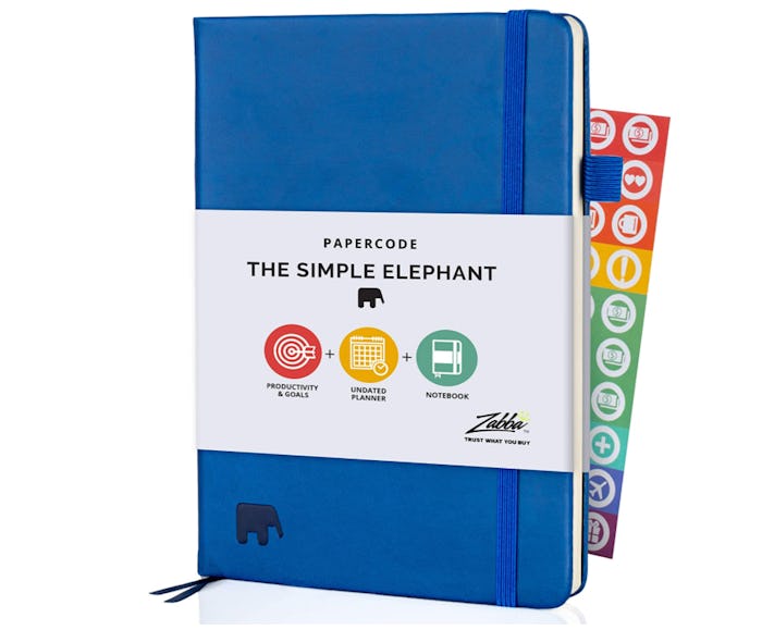 Simple Elephant Undated Planner 2021-2022