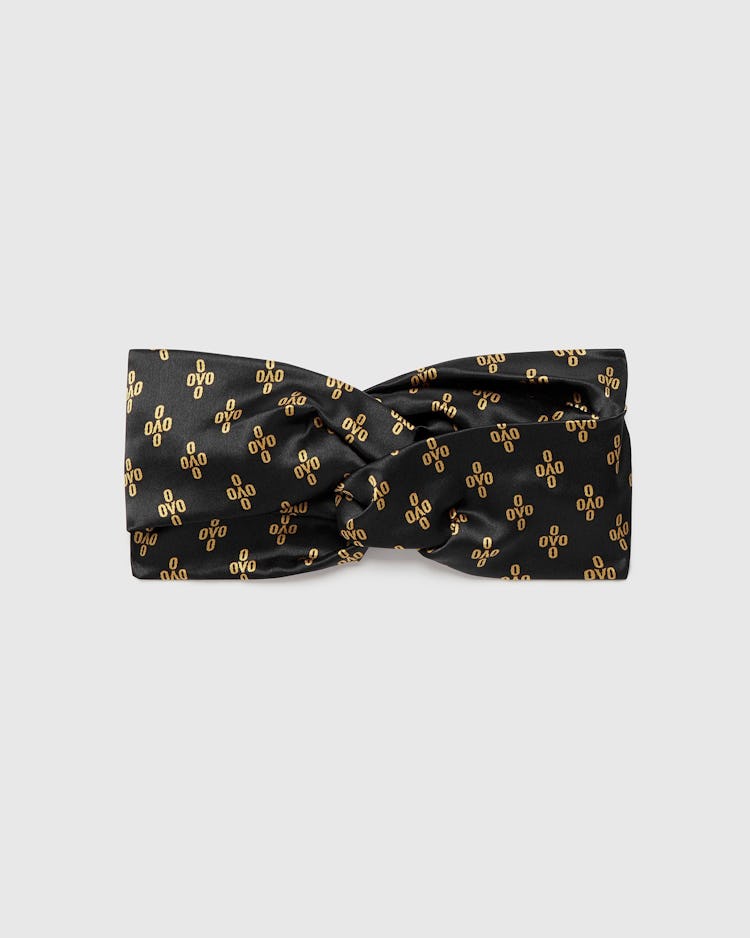 OVO women's monogram silk headband.
