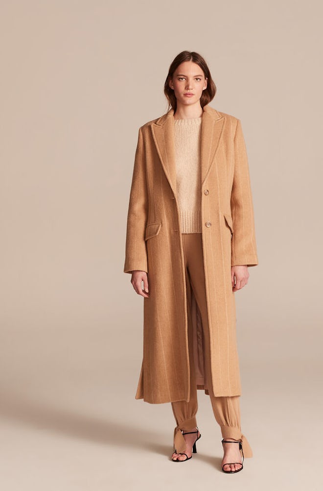 Pinstripe Tailored Coat