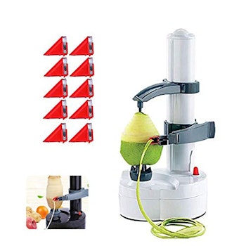 Quvivior Electric Rotato Peeler with 10 Replacement Blades