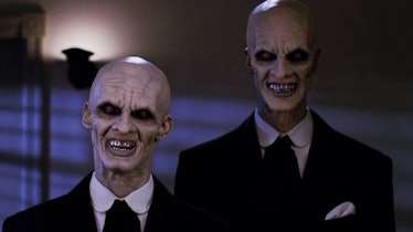 Two vampires from the show 'Buffy The Vampire Slayer'