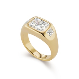 Radiant Cut Diamond Gypsy Ring (Price Upon Design)