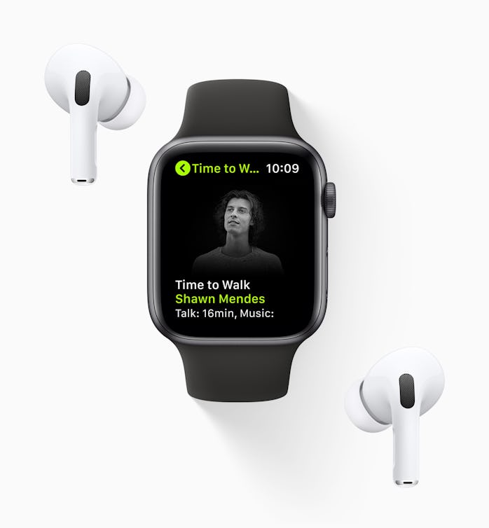 Time to Walk with Shawn Mendes on Apple Fitness+ for Apple Watch with AirPods
