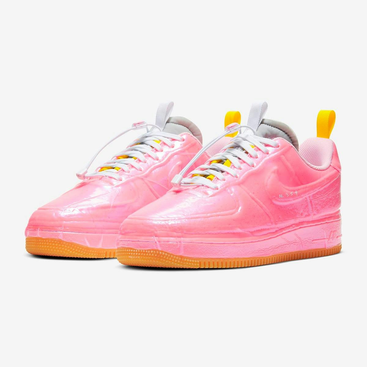 nike air force 1 yellow and pink