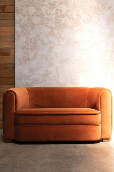 Saffron Velvet Round Sofa