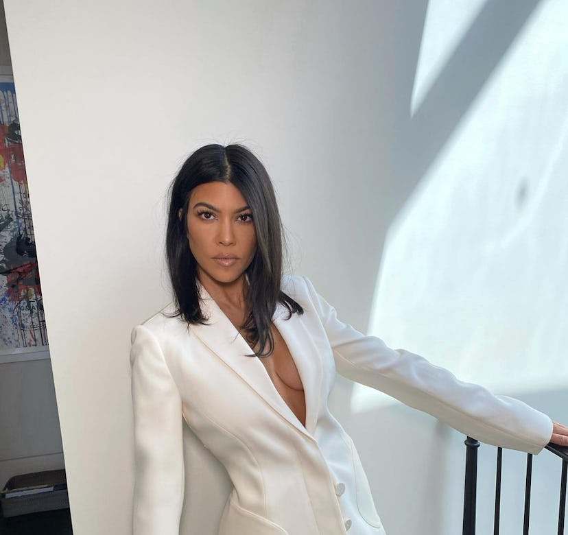 Kourtney Kardashian's new extensions.