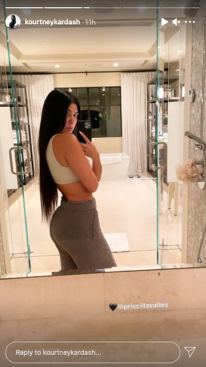 Kourtney Kardashian's New Extensions Look So Natural
