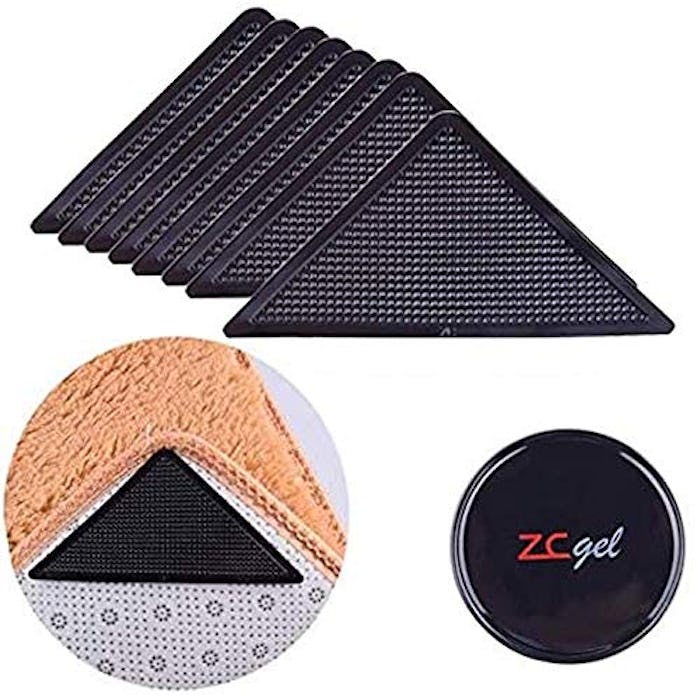 ZC GEL Rug Grippers for Hardwood Floors (8 pcs)