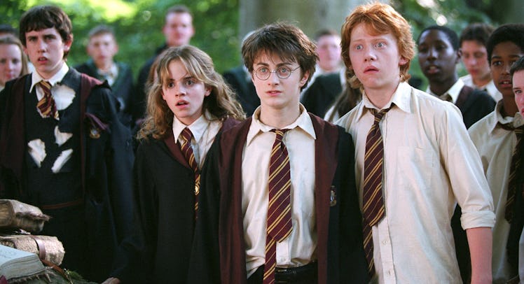 Daniel Radcliffe, Emma Watson, and Rupert Grint in Harry Potter and the Prisoner of Azkaban