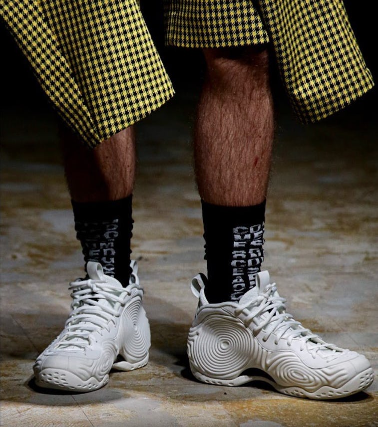 Comme des Garçons made its own freaky version of Nike's Foamposite shoe Comme des Garçons made its own freaky version of Nike's Foamposite shoe