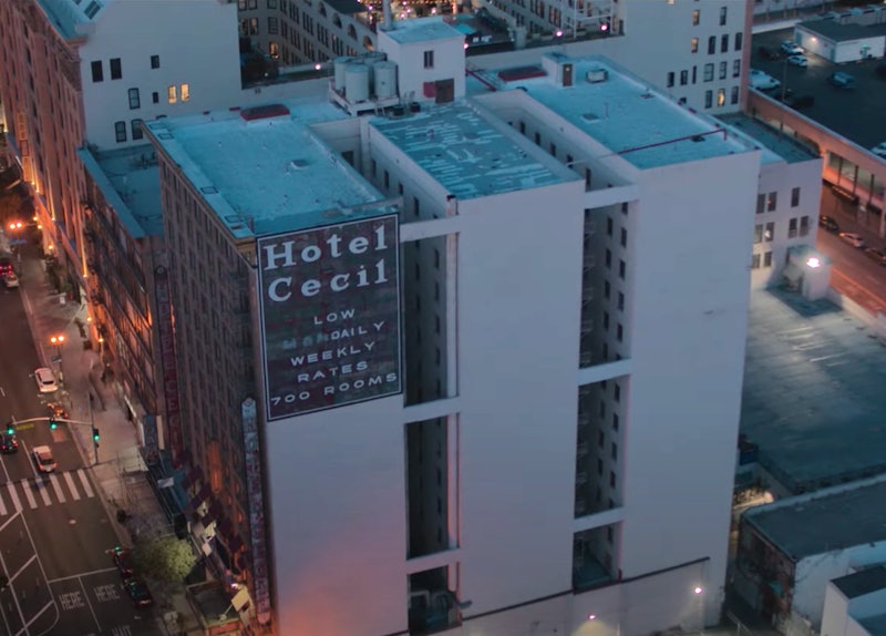 Watch the 'Crime Scene: The Vanishing at the Cecil Hotel' trailer. Photo via Netflix