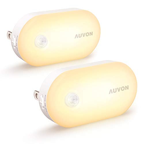 AUVON Ultra Bright Motion Sensor Night Light Plug in