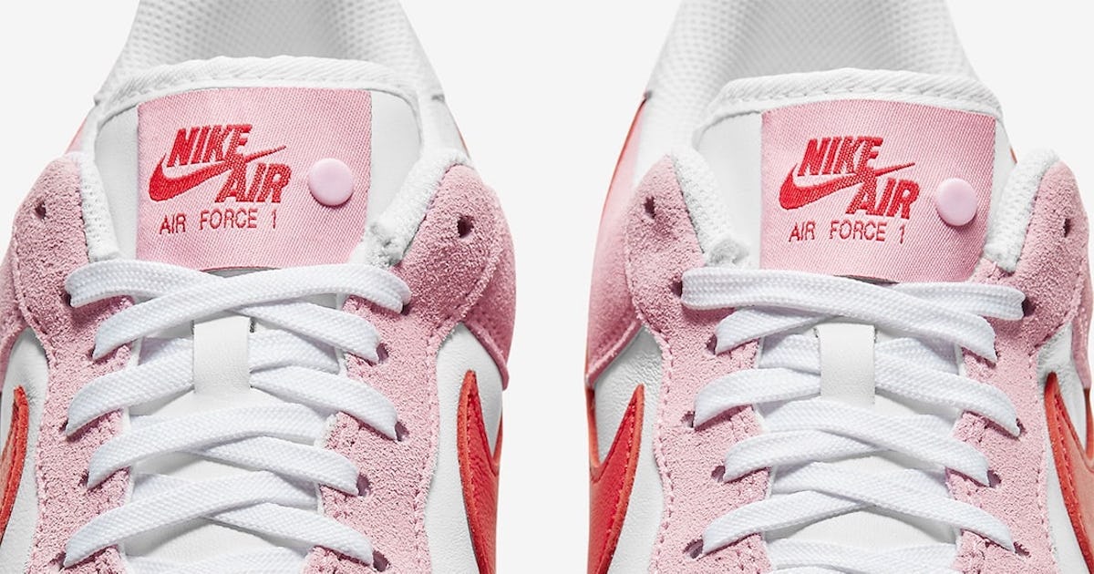 nike air force 1 valentine's day pink