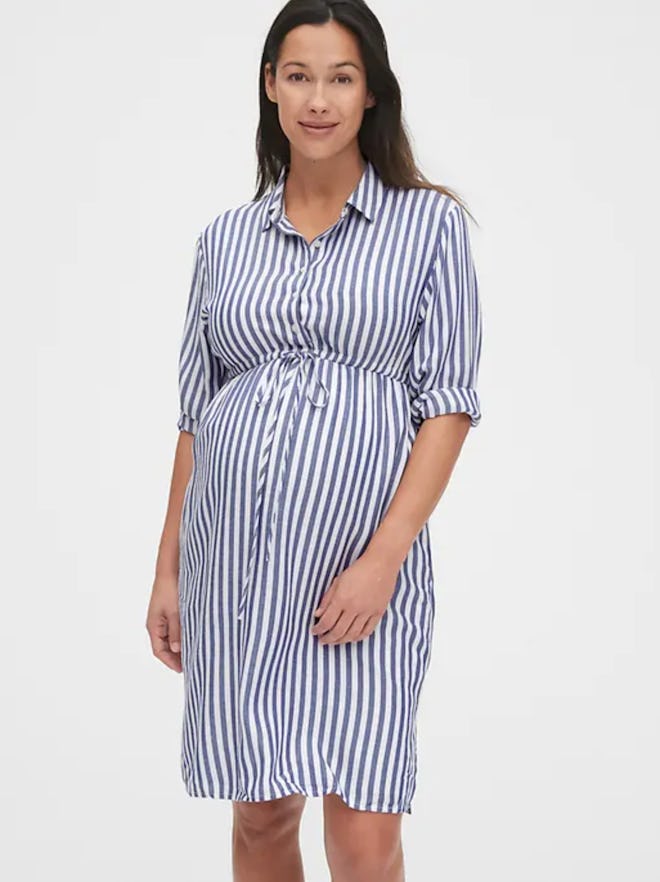 Maternity Midi Shirtdress