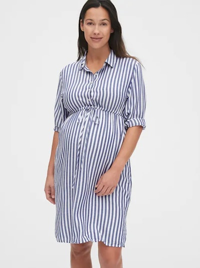 Maternity Midi Shirtdress