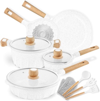 COOKLOVER Marble Coating Cookware Set (13 Pieces)
