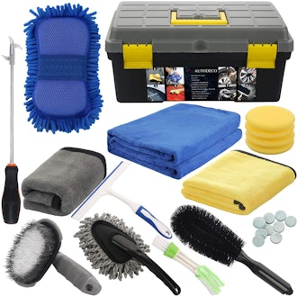 AUTODECO Microfiber Car Wash Cleaning Set (25-Pieces)