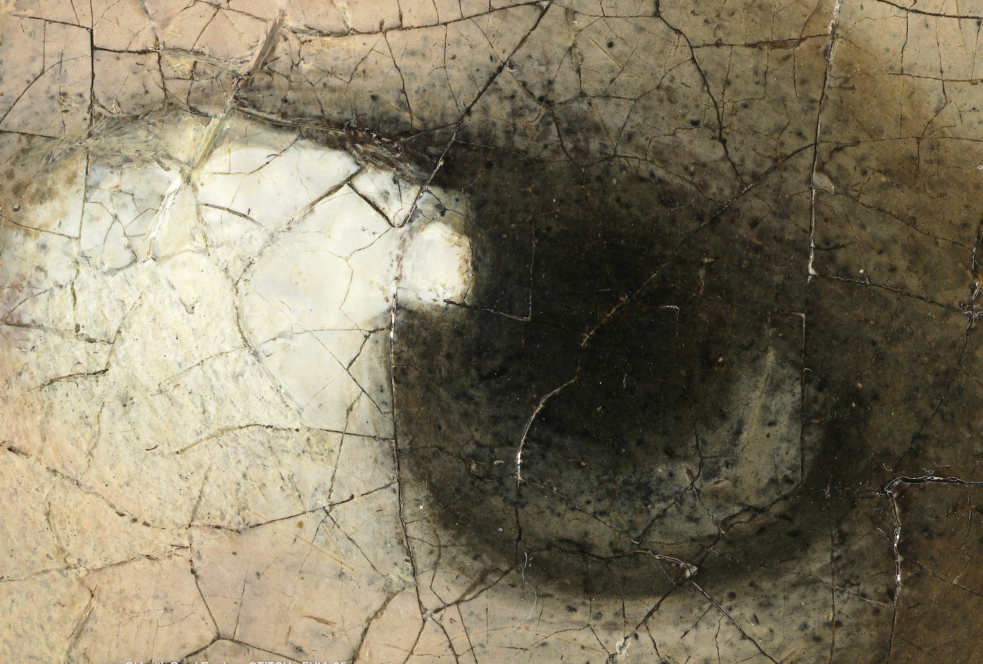 Close-up of a painting.