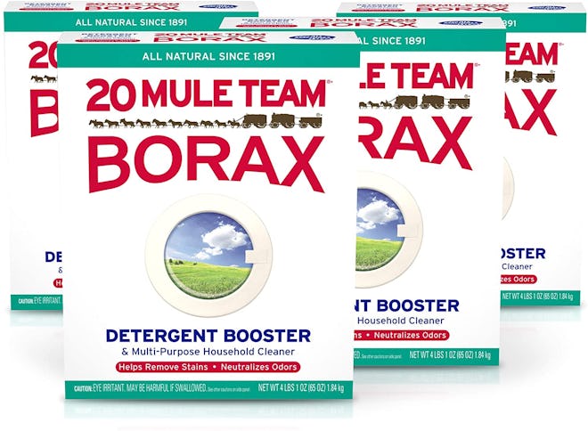 20 Mule Team All Natural Borax Detergent Booster (65 Ounces, Pack of 4)