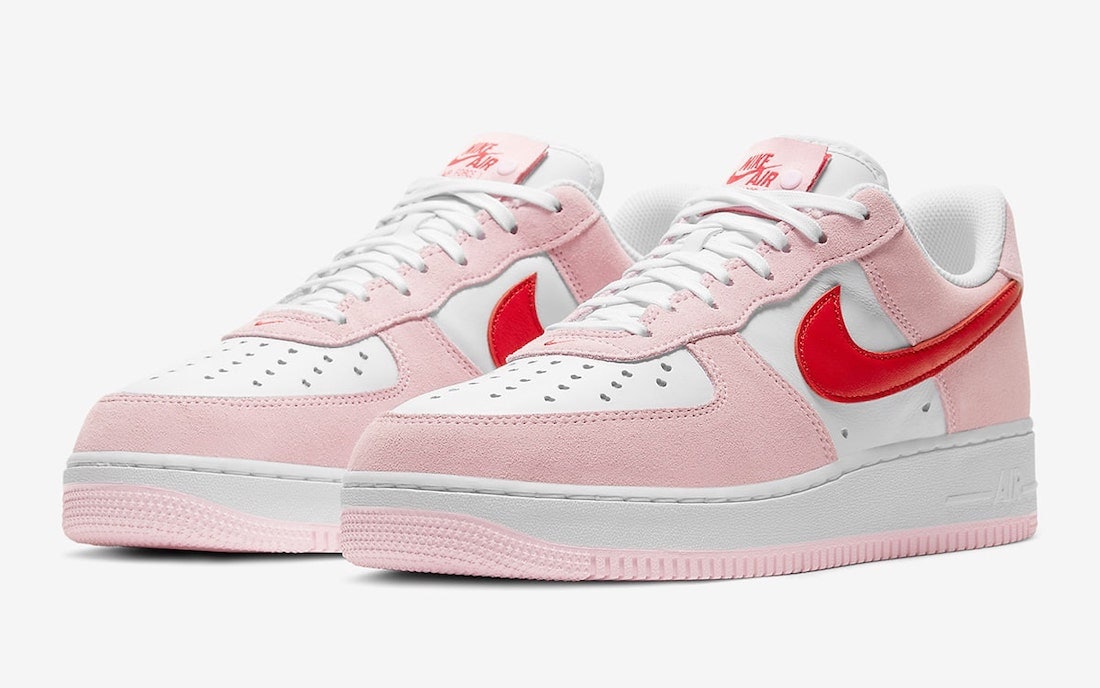 air force 1 red and pink
