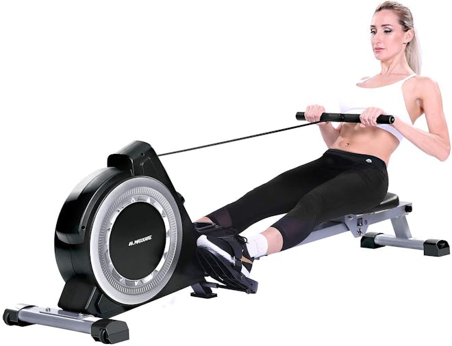 MaxKare Magnetic Rowing Machine Folding Exercise Rower