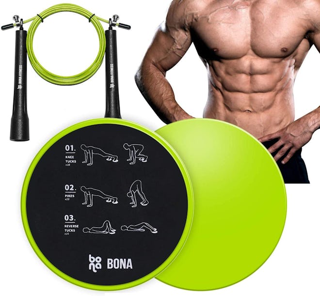 BONA Exercise Sliders and Jump Rope