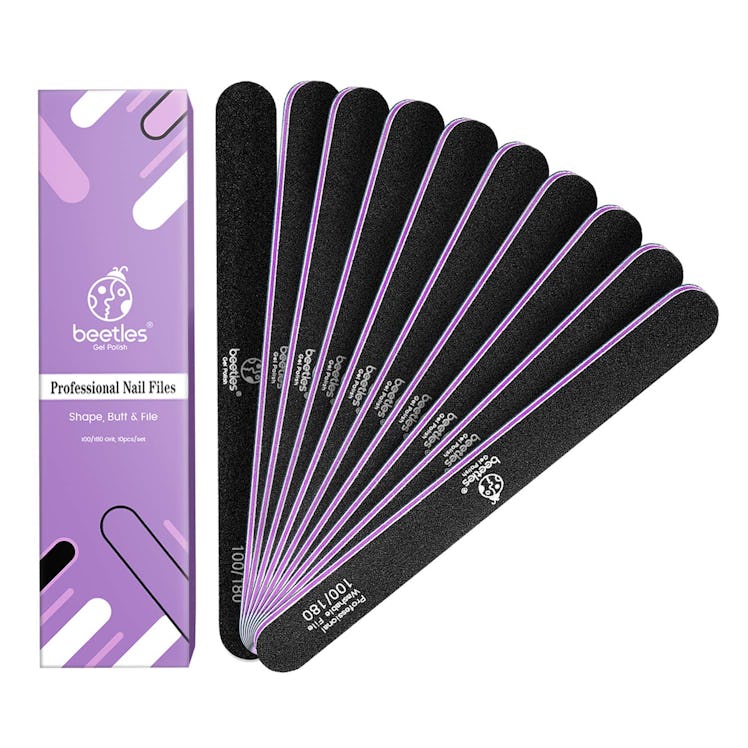 Beetles Professional Nail File Set (10-Pack) 