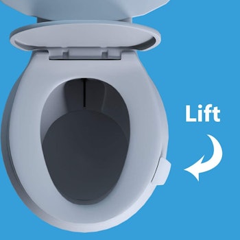 Lifty Loo Antimicrobial Toilet Seat Handle & Lid Lifter (2 Pack)