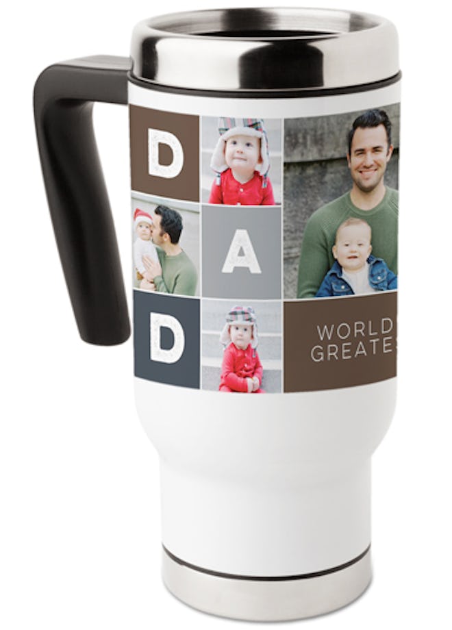 Dad Color Block Travel Mug