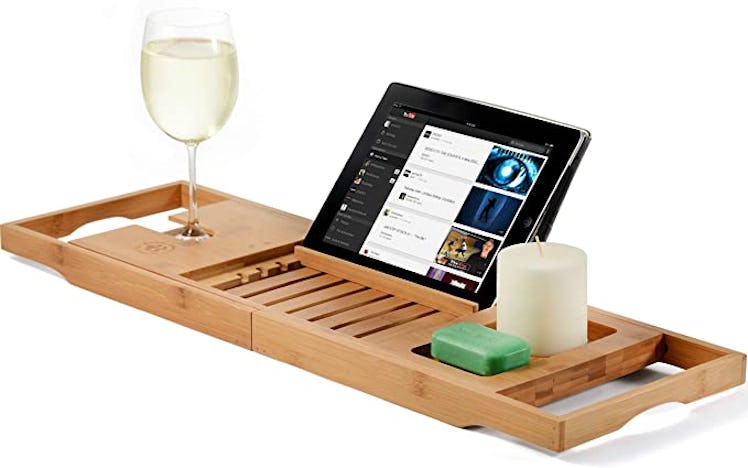  Bambüsi Premium Bamboo Bathtub Tray Caddy