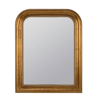 Mason Wall Mirror, Antiqued Gold