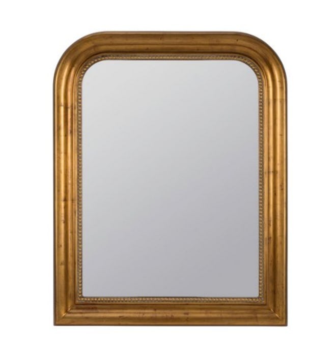 Mason Wall Mirror, Antiqued Gold