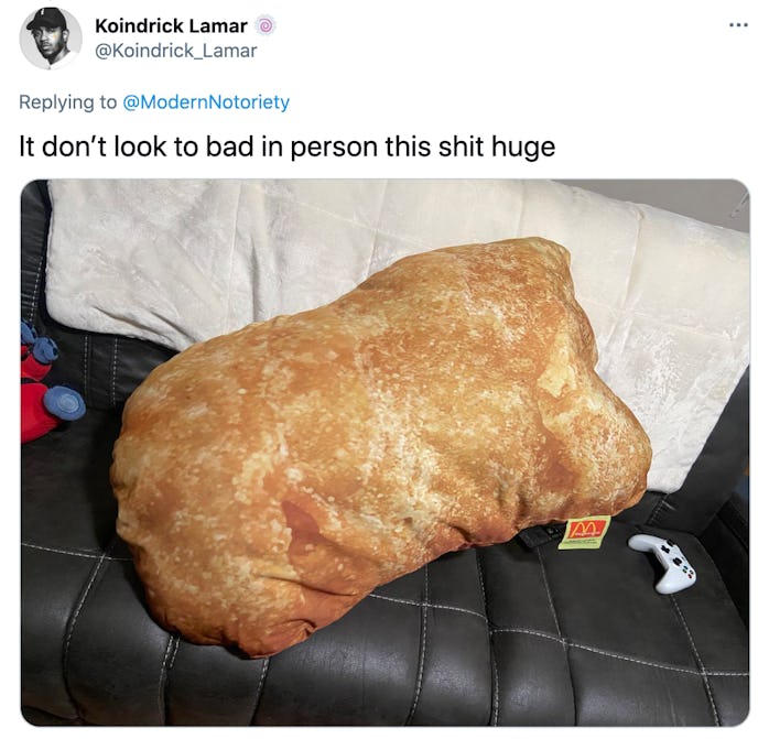 Travis Scott McDonald's Chicken Nugget Pillow