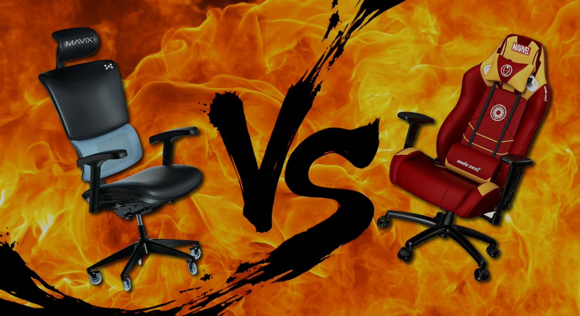 A fight between two gaming chairs.