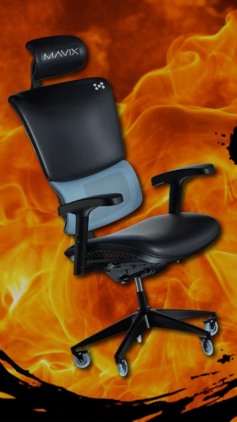 A fight between two gaming chairs.