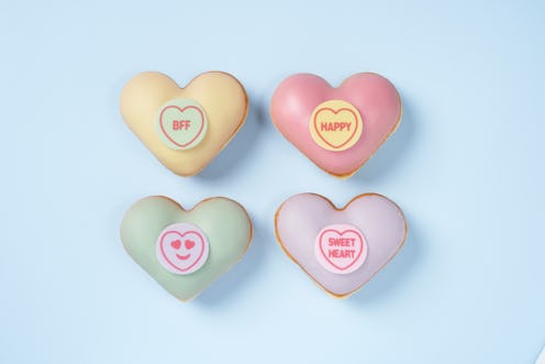 Krispy Kreme Is Selling Heart-Shaped Doughnuts For Valentine's Day 2021
