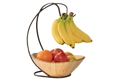 Seville Classics Fruit Bowl with Banana Hook