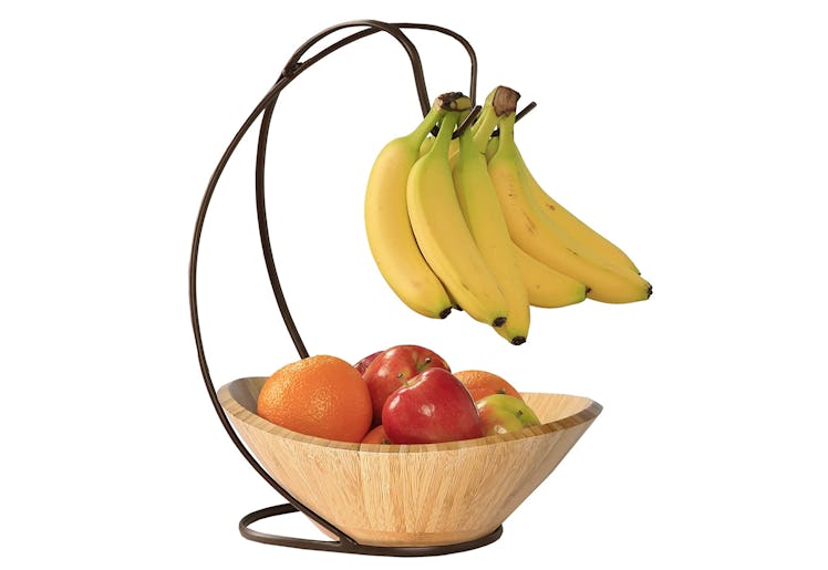 Seville Classics Fruit Bowl with Banana Hook