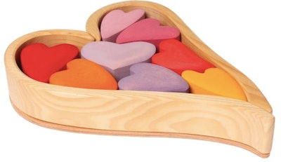 Wooden Heart Blocks