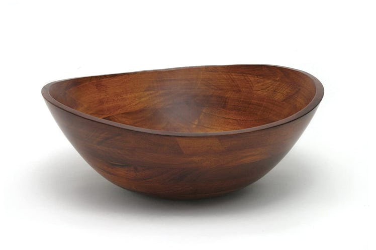 Lipper Cherry-Finished Serving Bowl