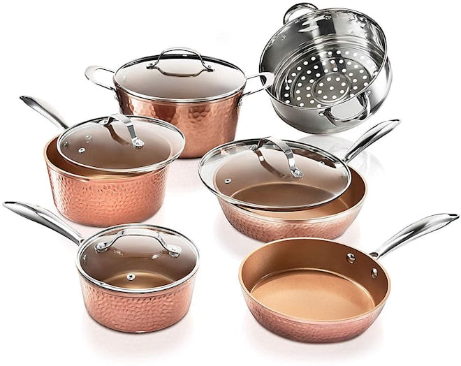 Gotham Steel Premium Hammered Cookware (10 Pieces)