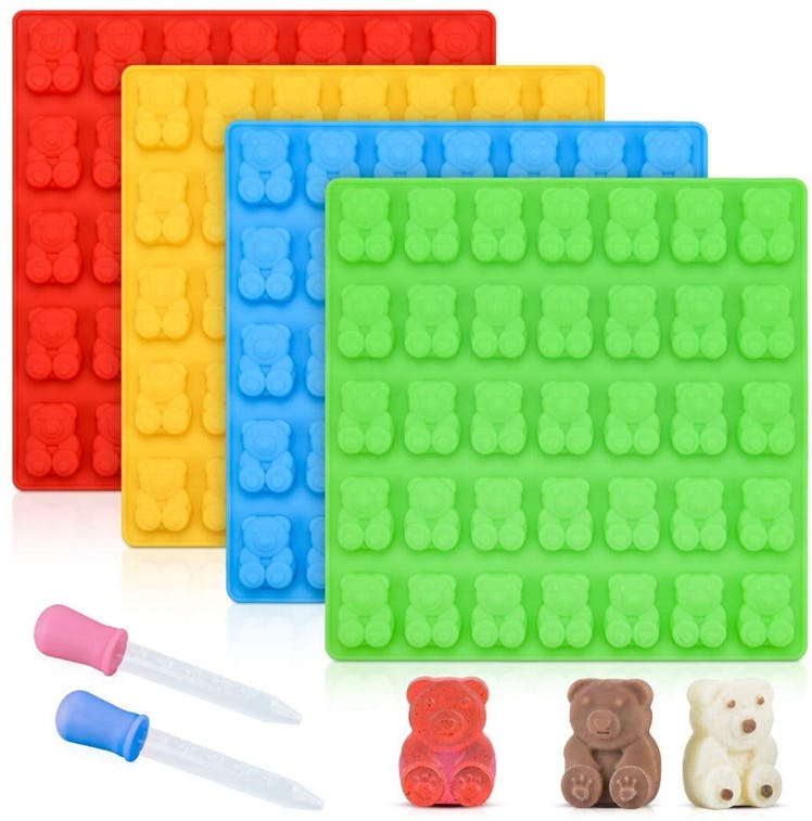 CAKETIME Gummy Bear Molds (4-Pack)