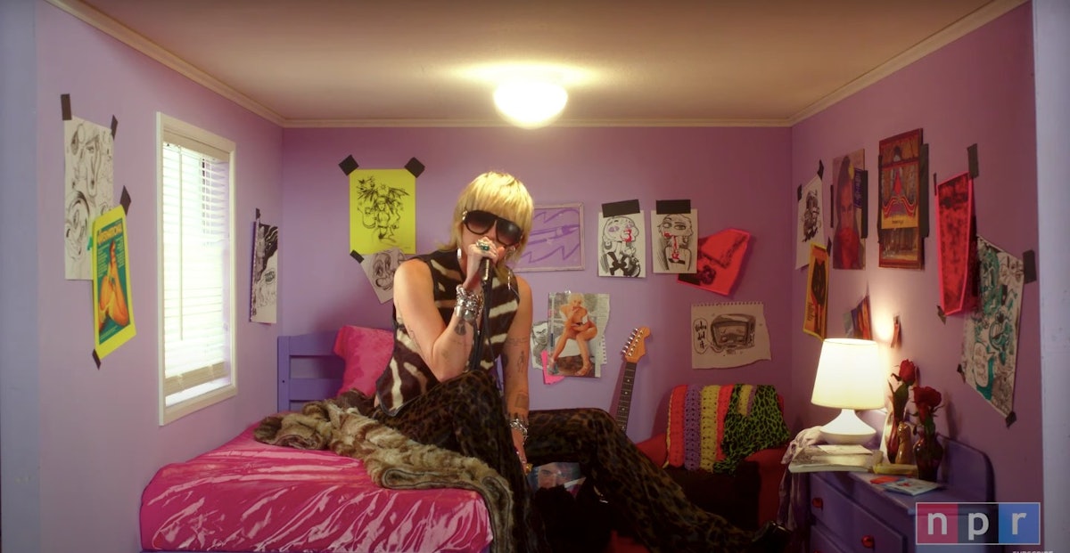 Miley Cyrus Performs Big Tunes In A Small Bedroom For NPR's Tiny Desk