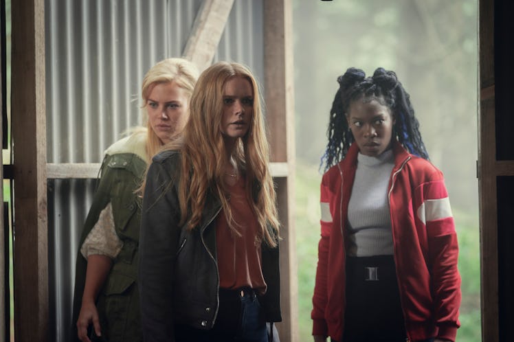 Hannah van der Westhuysen as Stella, Abigail Cowen as Bloom, Precious Mustapha as Aisha in Fate: The...