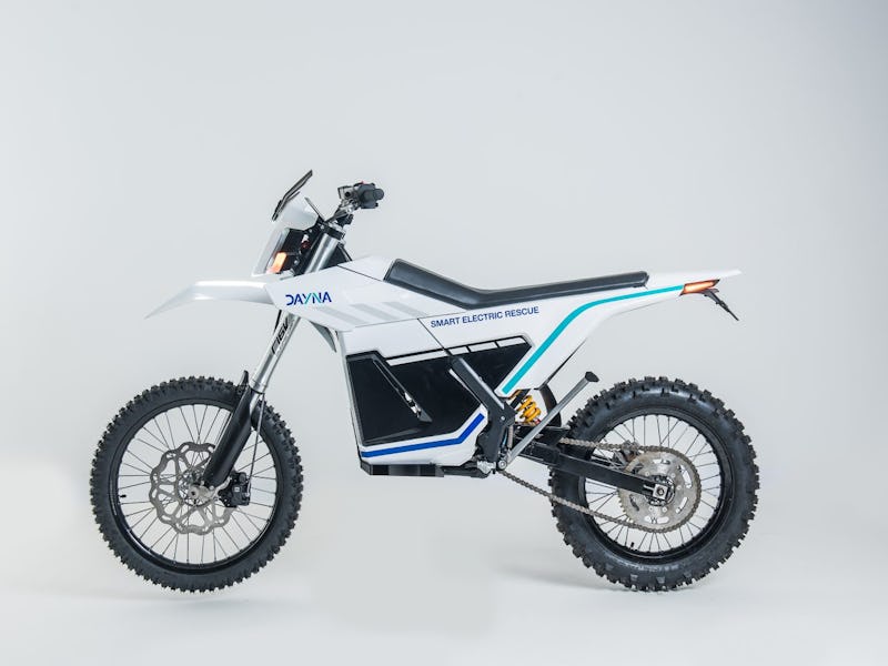 The DAYNA all-electric, intelligent mountain rescue motorcycle.